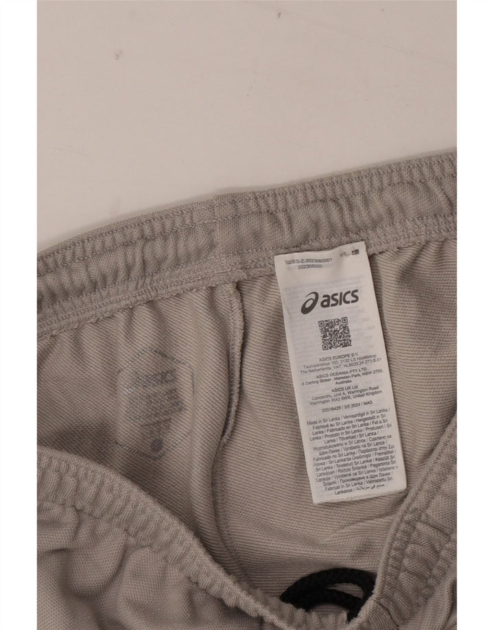 Pantaloni da tuta da uomo con grafica Asics, pantaloni da jogging, grandi, in poliestere grigio