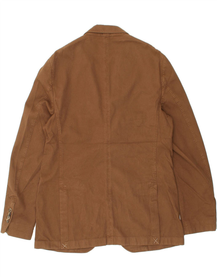 MASSIMO DUTTI Giacca blazer da uomo a 2 bottoni EU 56 XL Cotone marrone