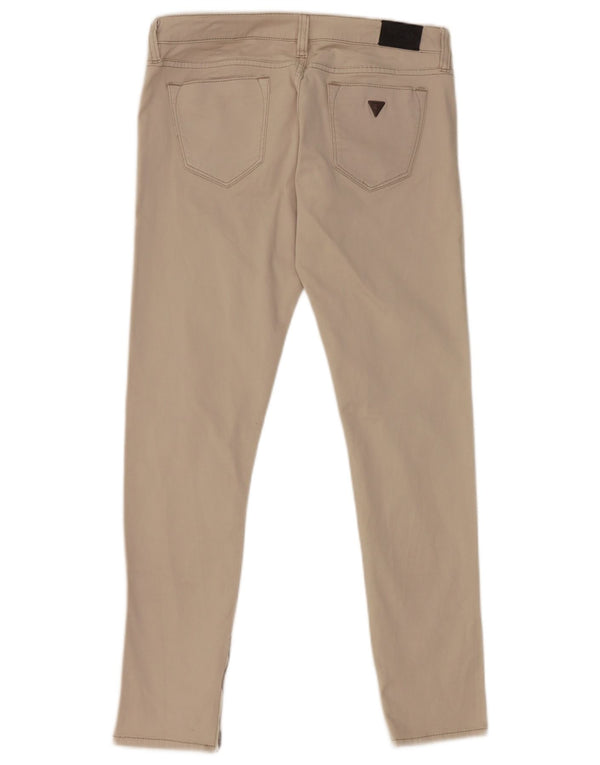 Pantaloni casual skinny Guess Beverly da donna W30 L28 in cotone grigio