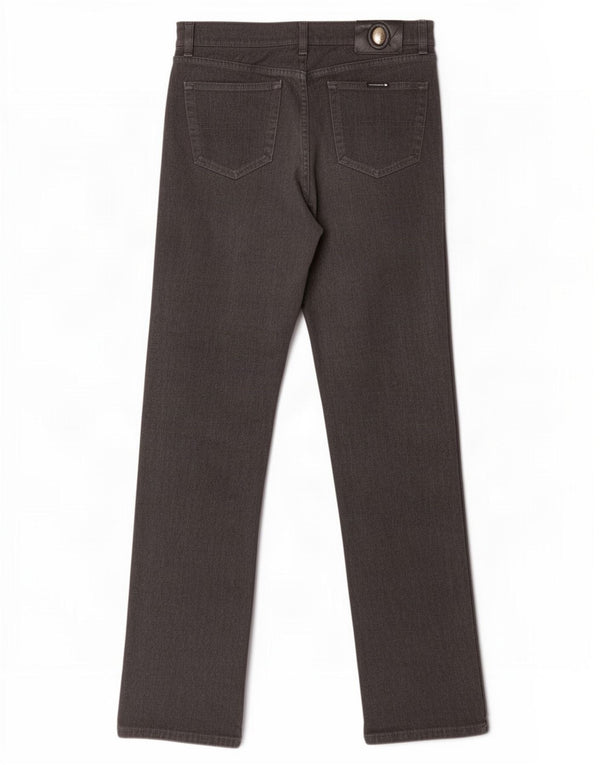 Pantaloni Casual Dritti Uomo Trussardi W34 L33 Cotone Grigio