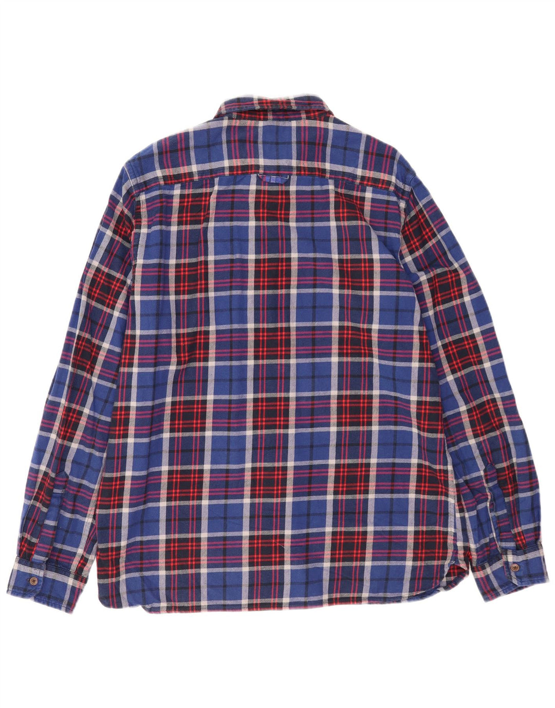 Camicia da uomo in flanella Superdry 3XL in cotone a quadri blu