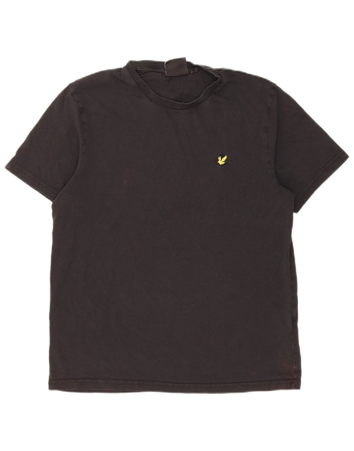 T-shirt da uomo Lyle & Scott Top in cotone nero medio
