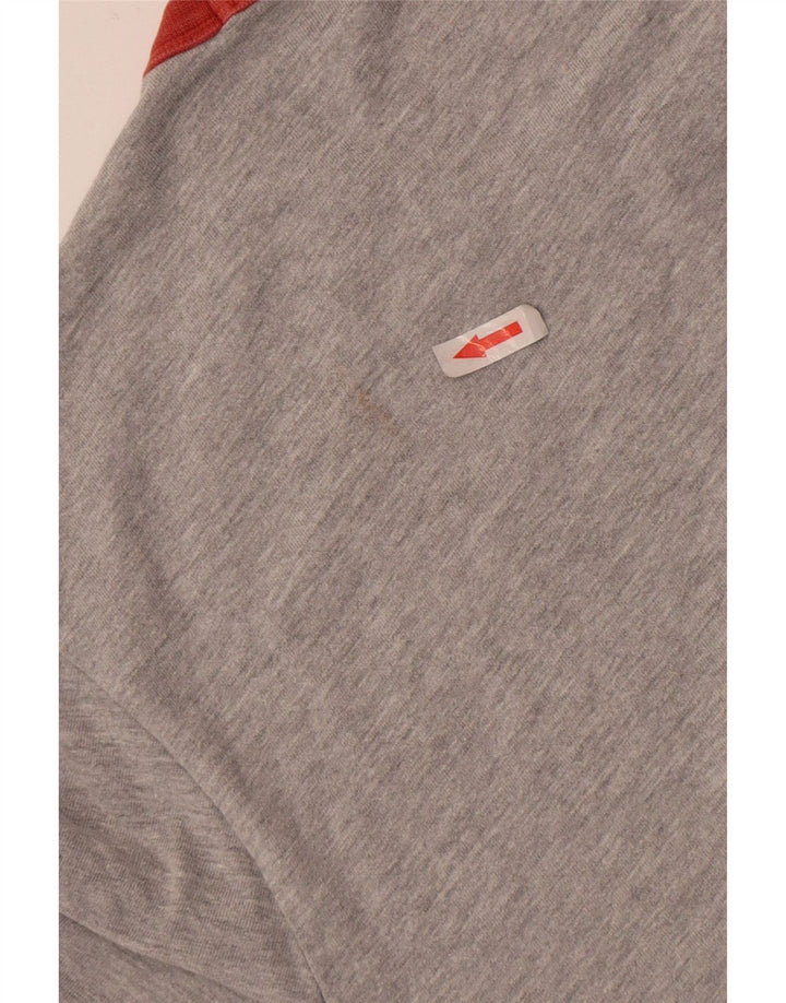 T-shirt da uomo Penguin Top grande in cotone grigio