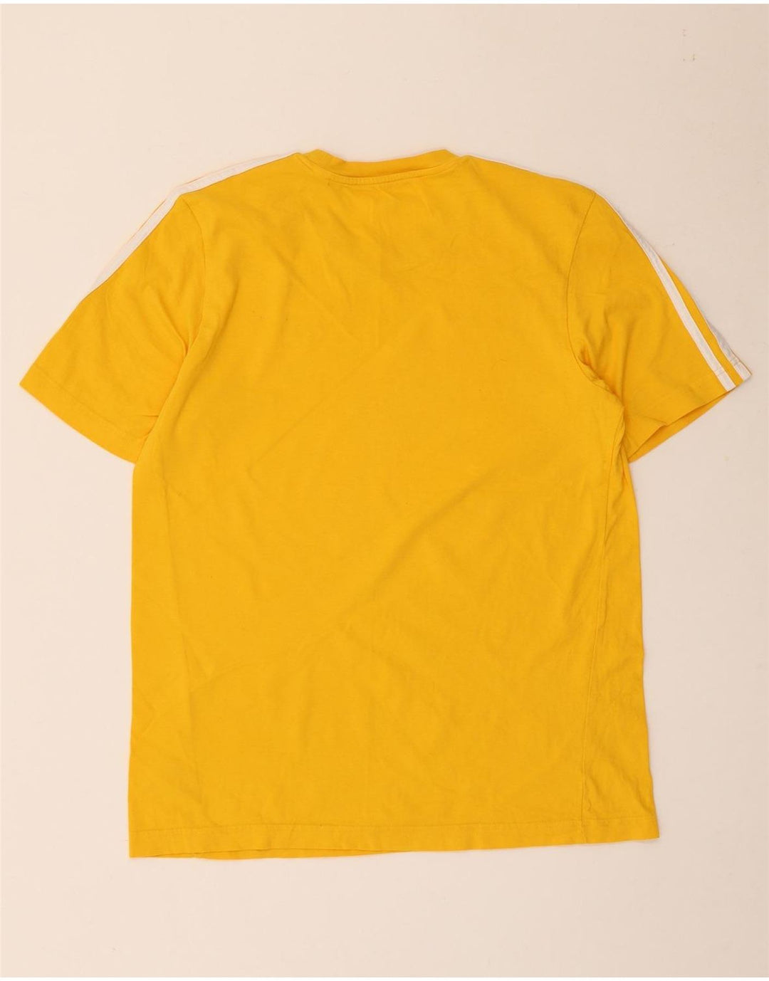 T-shirt da uomo Adidas Top in cotone giallo medio