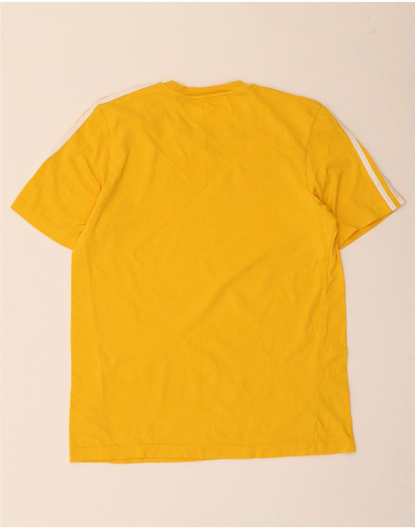 T-shirt da uomo Adidas Top in cotone giallo medio