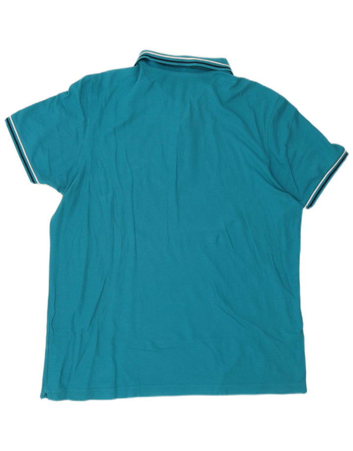 Polo da uomo LOTTO 3XL in cotone blu