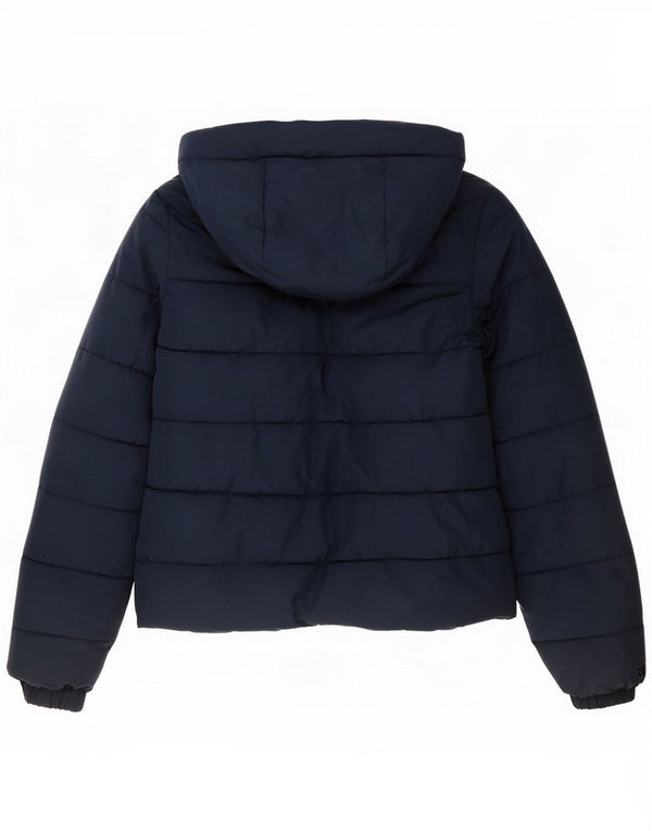 Superdry Giacca imbottita oversize con cappuccio da donna UK 8 Small Blu navy
