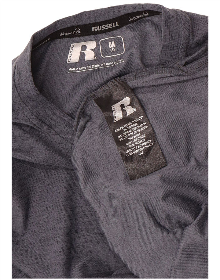 Maglia a maniche lunghe Dri-Power per ragazzi Russell Athletic 7-8 anni Grigio medio