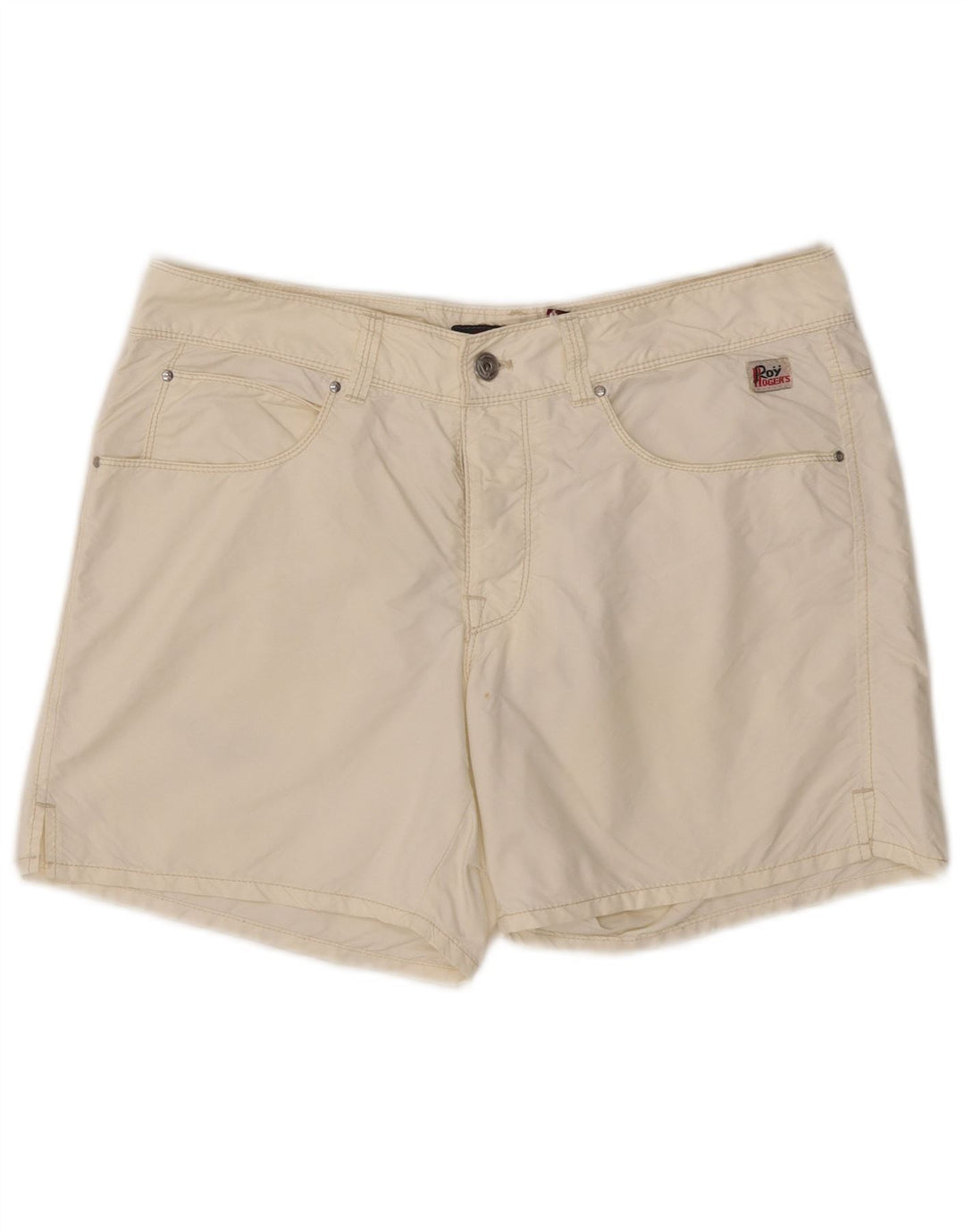 Pantaloncini casual da donna Roy Rogers IT 48 XL W34 Poliammide bianco sporco