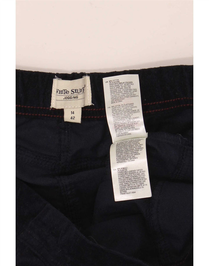 Leggings in velluto da donna White Stuff UK 14 Grande cotone blu navy