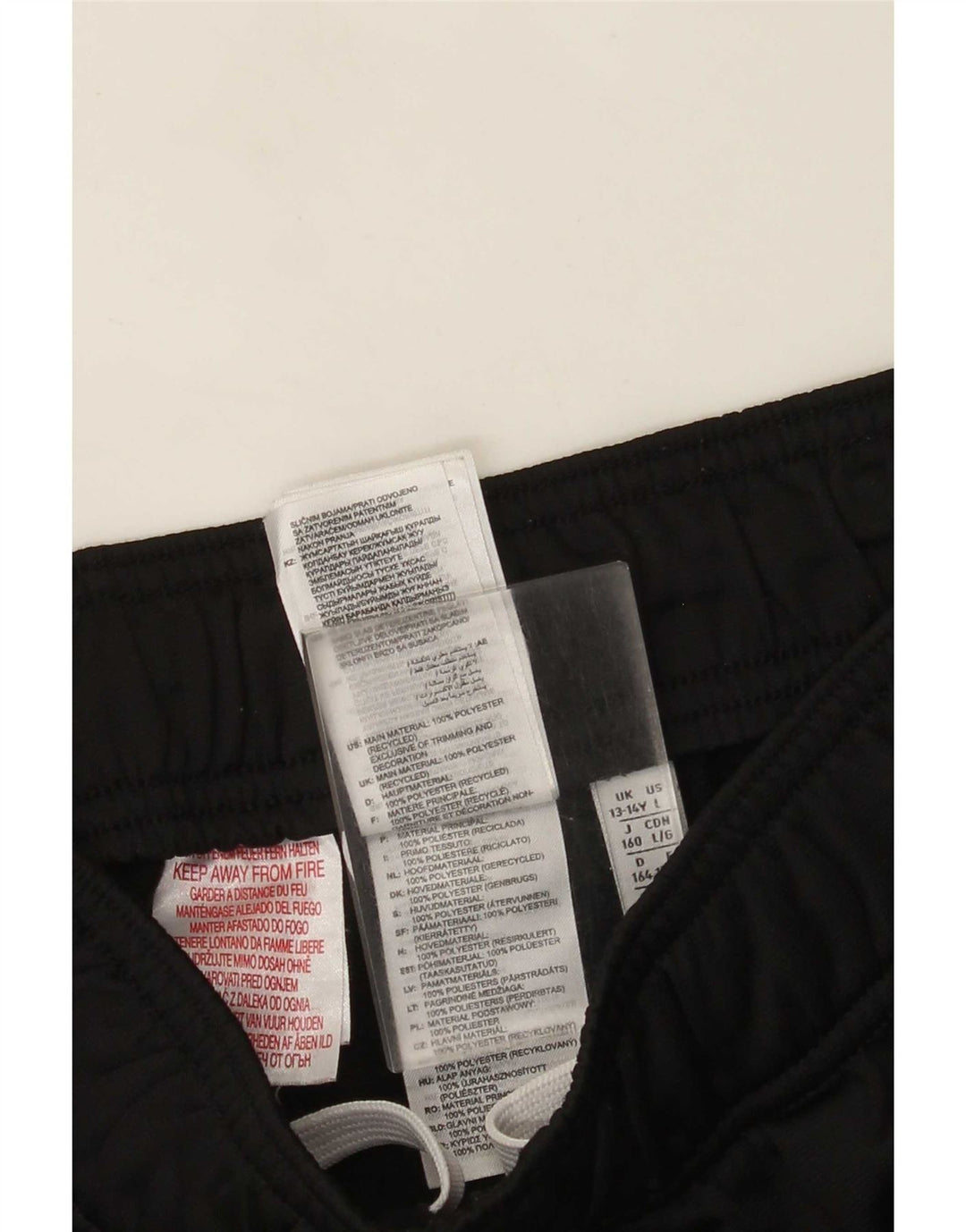 Pantaloni da tuta da ragazzo Adidas Joggers 13-14 anni Poliestere nero