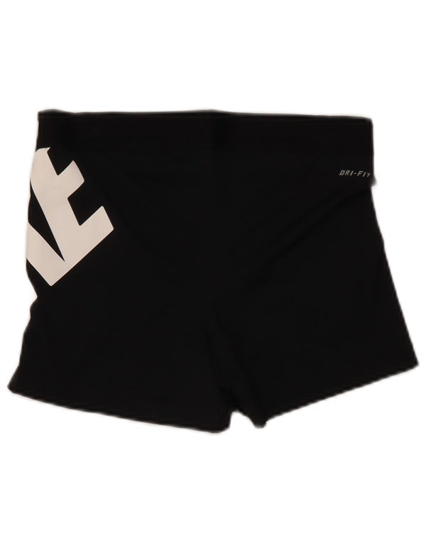 Pantaloncini sportivi grafici Nike da donna UK 14 grandi poliestere nero