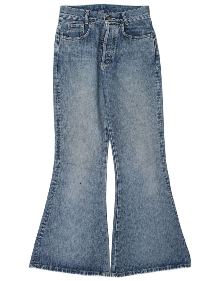 Jeans svasati da donna vintage IT 40 piccoli W27 L31 blu