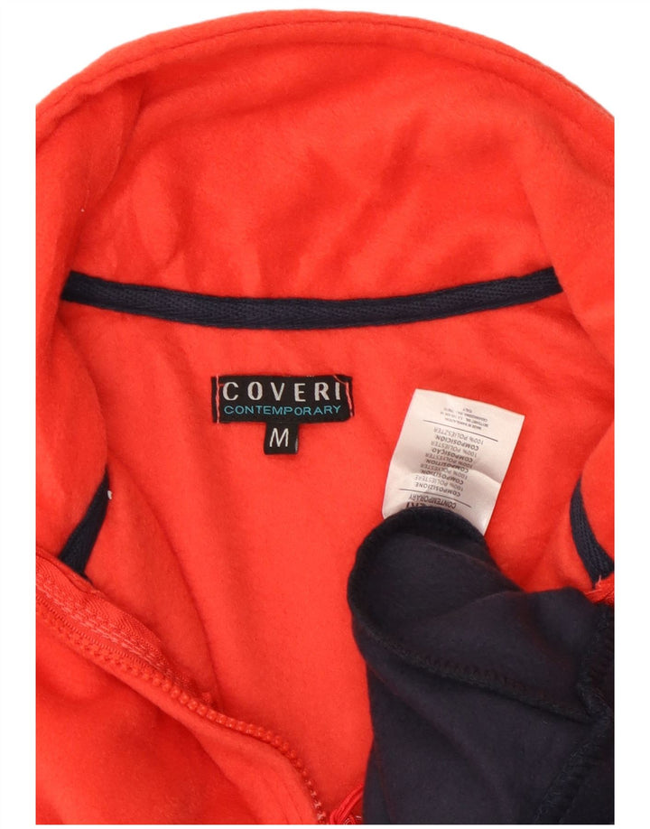 Maglione in pile da uomo con zip e collo Coveri, colore medio, multicolore