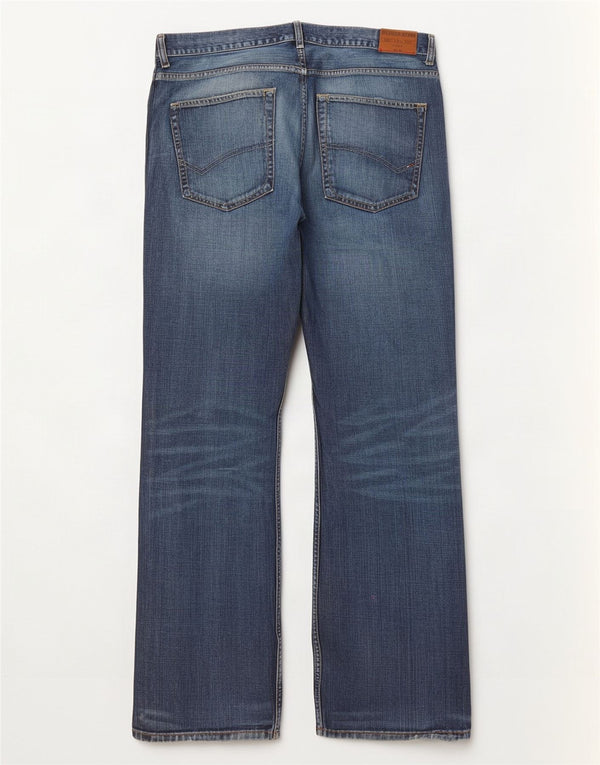 Jeans bootcut da uomo Tommy Hilfiger W38 L34 cotone blu navy