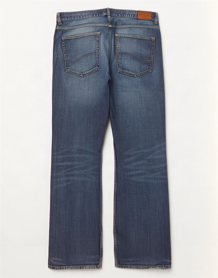 Jeans bootcut da uomo Tommy Hilfiger W38 L34 cotone blu navy