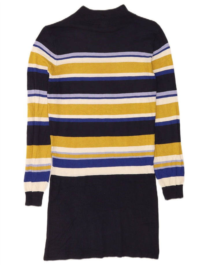 Abito maglione a maniche lunghe da donna Marks & Spencer UK 10 piccolo multicolore