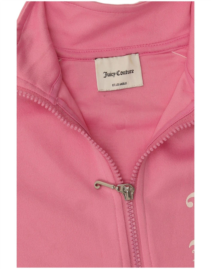 Top da tuta con pullover grafico da donna Juicy Couture UK 14 Rosa medio
