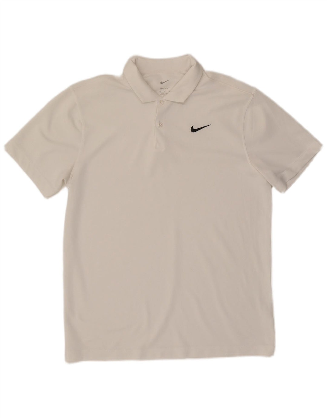 Polo Nike Dri Fit da uomo di colore bianco medio