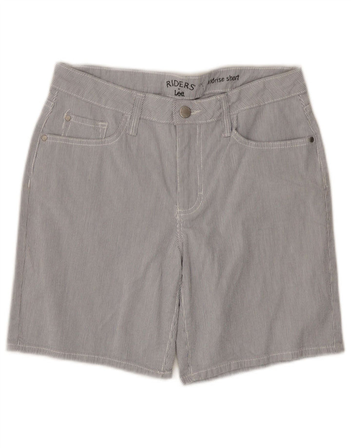 Pantaloncini casual Lee Riders da donna a vita media W28 Gessato blu medio