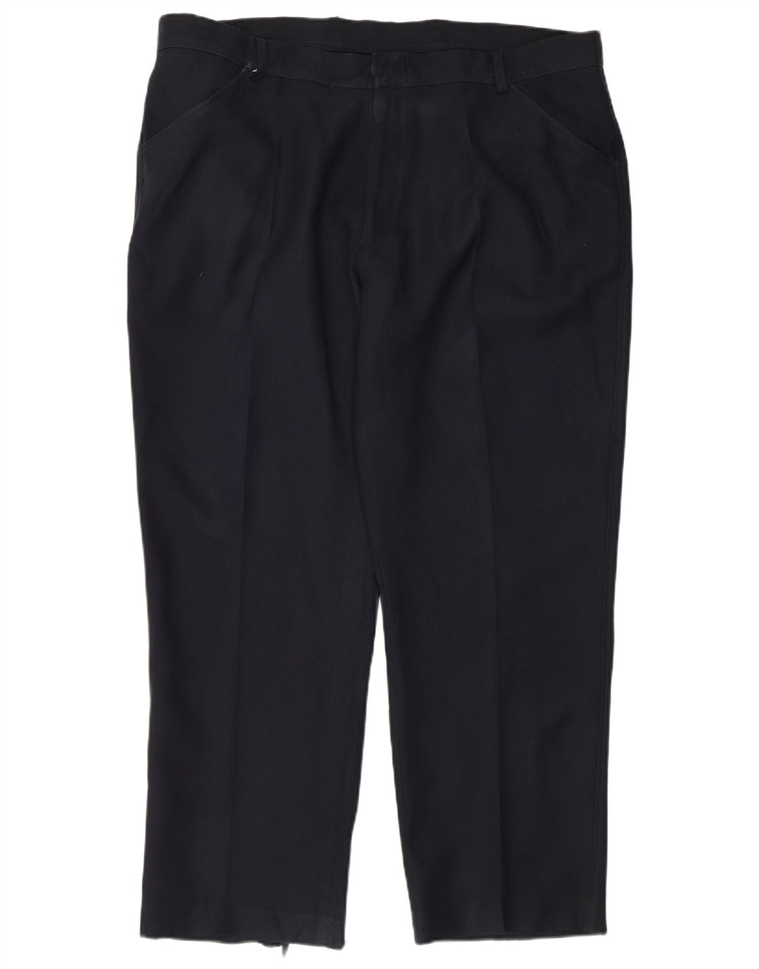 Pantaloni casual dritti da uomo Farah W42 L29 poliestere blu navy
