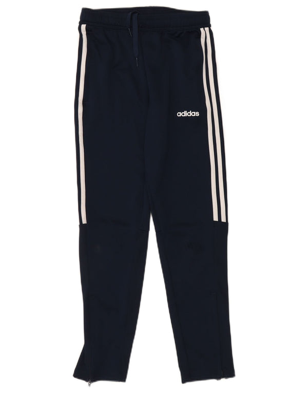 Pantaloni da tuta ADIDAS Aeroready da ragazzo 11-12 anni in poliestere blu navy