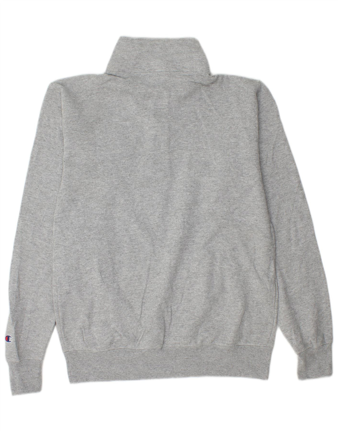 CHAMPION Mens Ohio State Graphic Zip Neck Sweatshirt Jumper Small Grey