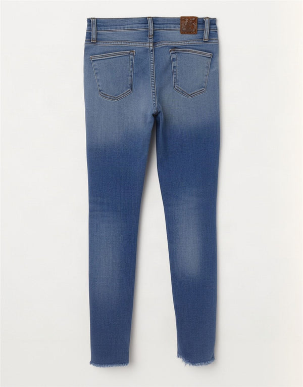 Jeans skinny effetto invecchiato Zara da donna EU 34 2XS W24 L26 Blu
