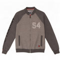 Giacca da ginnastica da uomo con grafica Superdry, grande, in cotone color block grigio