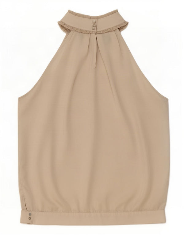 Top alla caviglia da donna Zara UK 14 Poliestere beige medio