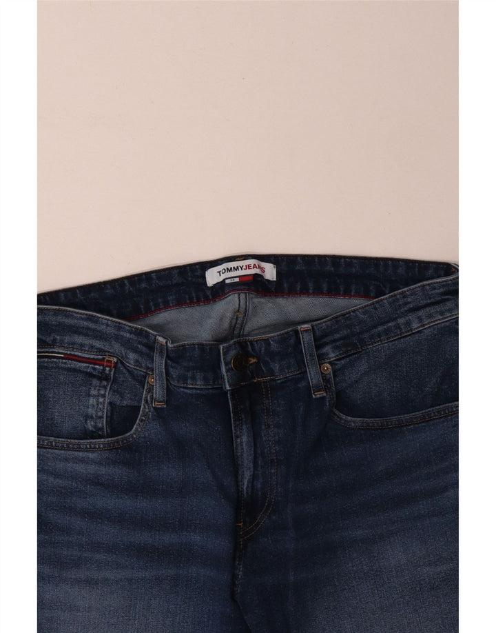 Pantaloncini di jeans da uomo Tommy Hilfiger W34 grande cotone blu