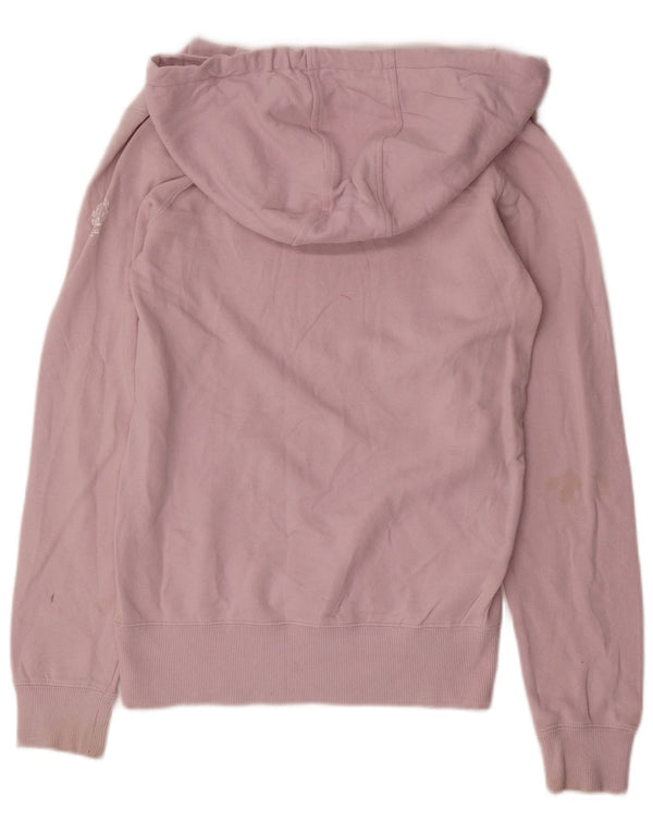 Maglione con cappuccio grafico da donna Rip Curl UK 10 piccolo cotone viola