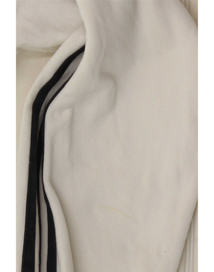 Giacca da ginnastica da uomo Adidas XL in cotone bianco sporco