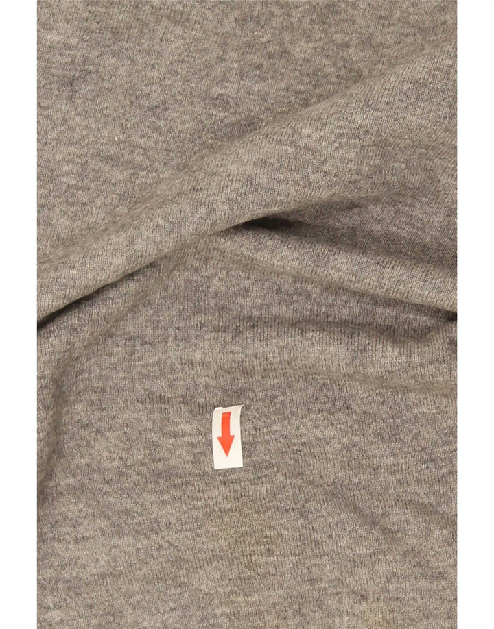 Maglione maglione girocollo da uomo Fred Perry grigio medio chiazzato