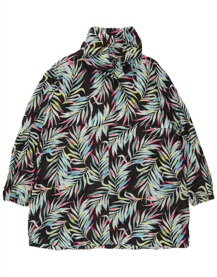 Impermeabile con cappuccio da donna Marks & Spencer UK 18 XL floreale multicolore