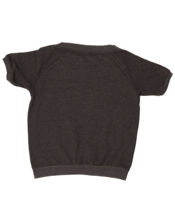 Felpa PUMA da donna a maniche corte con grafica, maglione UK 12 Grigio medio