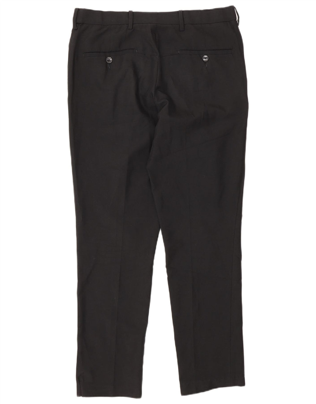 Pantaloni chino slim fit da uomo Marks & Spencer W32 L29 poliestere nero
