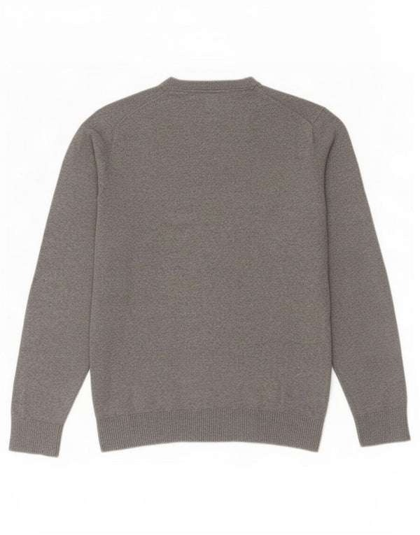 Maglione maglione girocollo da uomo Tommy Hilfiger piccolo cotone grigio