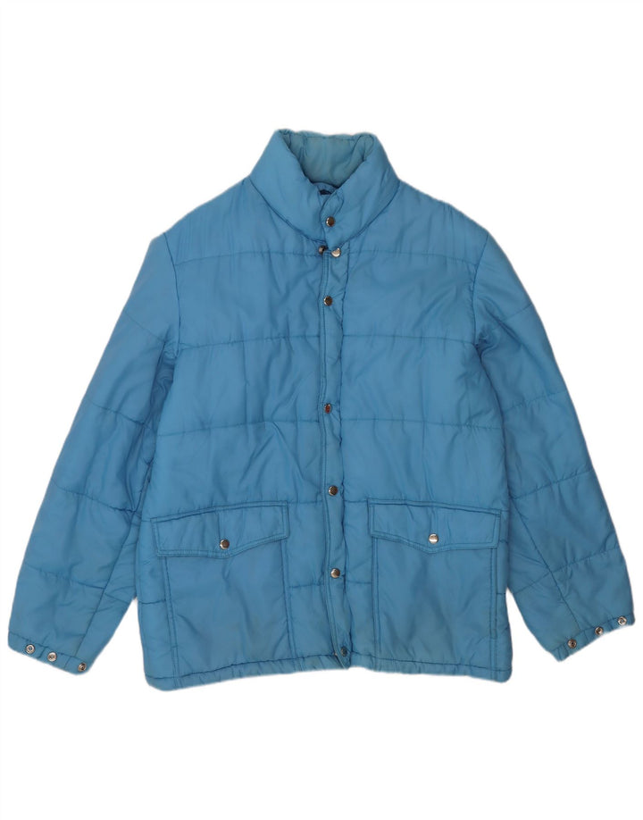 Giacca imbottita vintage da uomo UK 40 grande blu