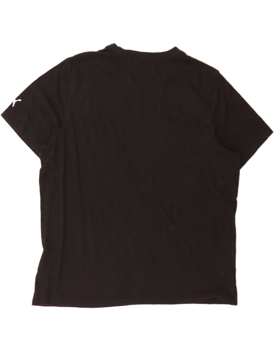PUMA Mens Graphic T-Shirt Top XL Black Cotton Vintage Puma and Second-Hand Puma from Messina Hembry 