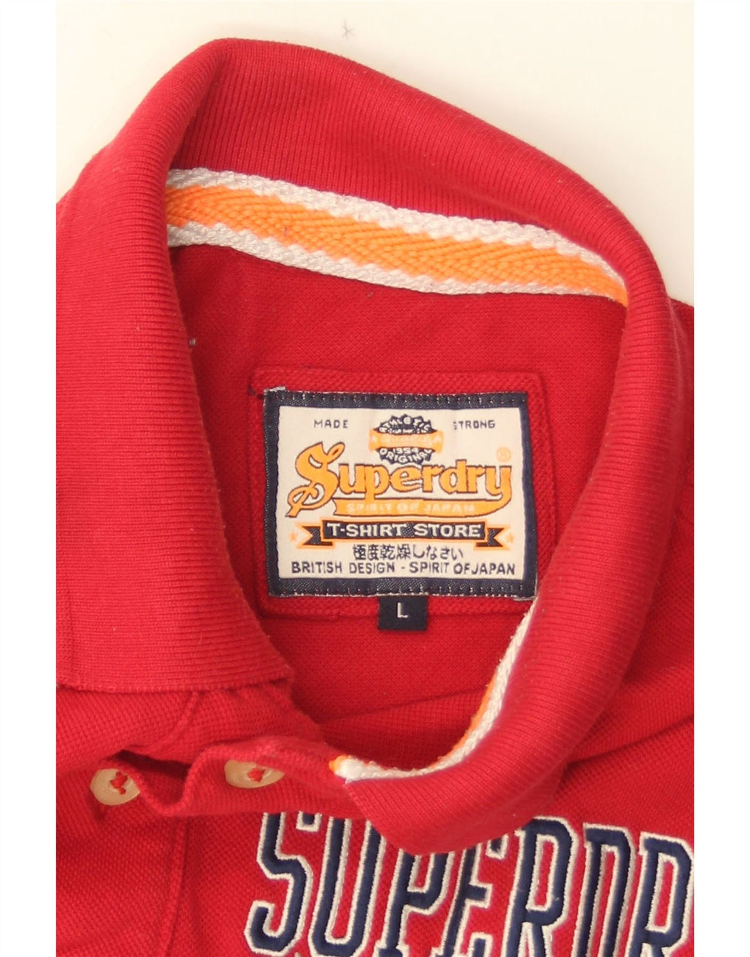 Polo grafica da uomo Superdry grande rossa