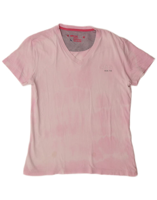 T-shirt da uomo Gas UK 14 cotone tie dye rosa medio