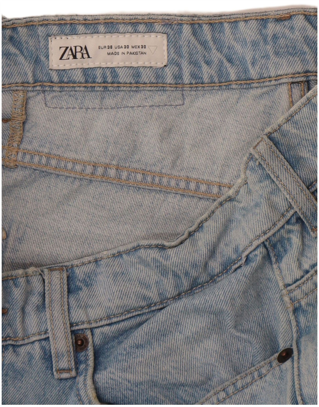 Jeans slim da uomo Zara EU 38 Small W30 L30 Blu