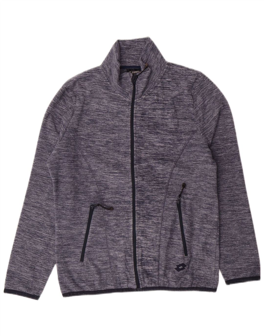 Giacca in pile da donna Lotto UK 14 Medium Navy Blue Flecked