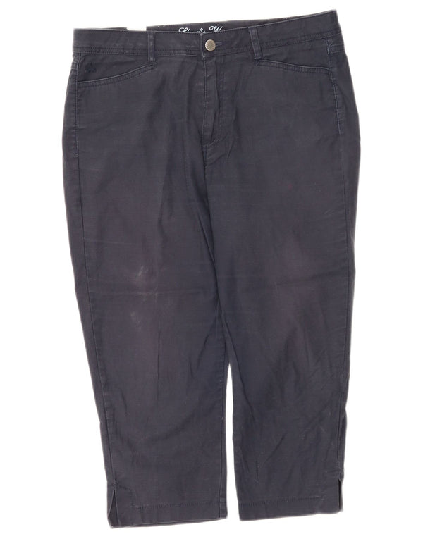 Pantaloncini chino bermuda da donna vintage W40 2XL blu navy