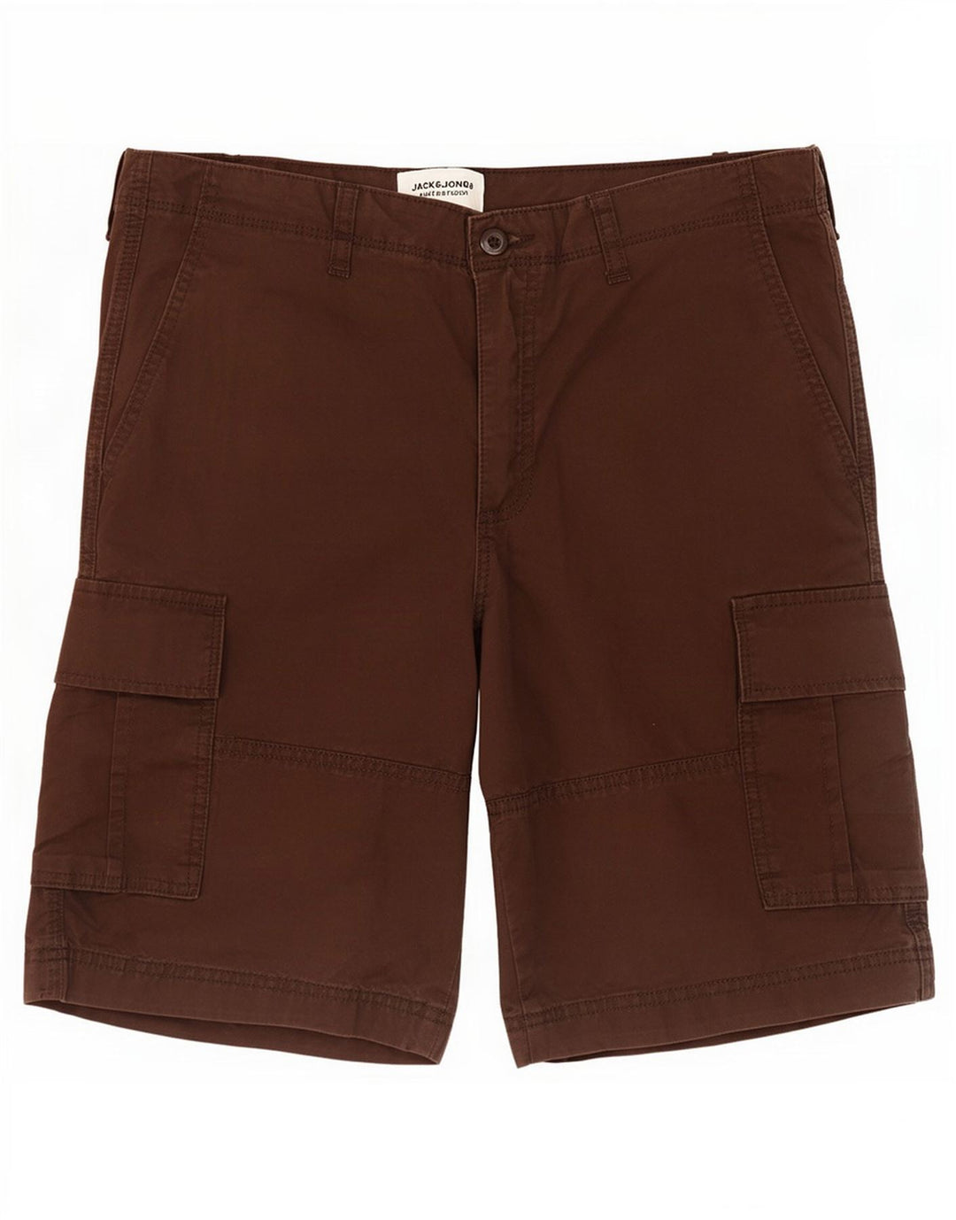 Pantaloncini cargo da uomo Jack & Jones grandi W34 in cotone marrone