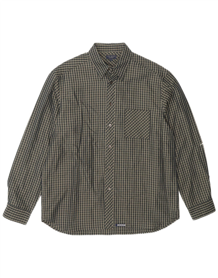 Camicia da uomo Ted Baker taglia 3 grigio medio a quadri Modal