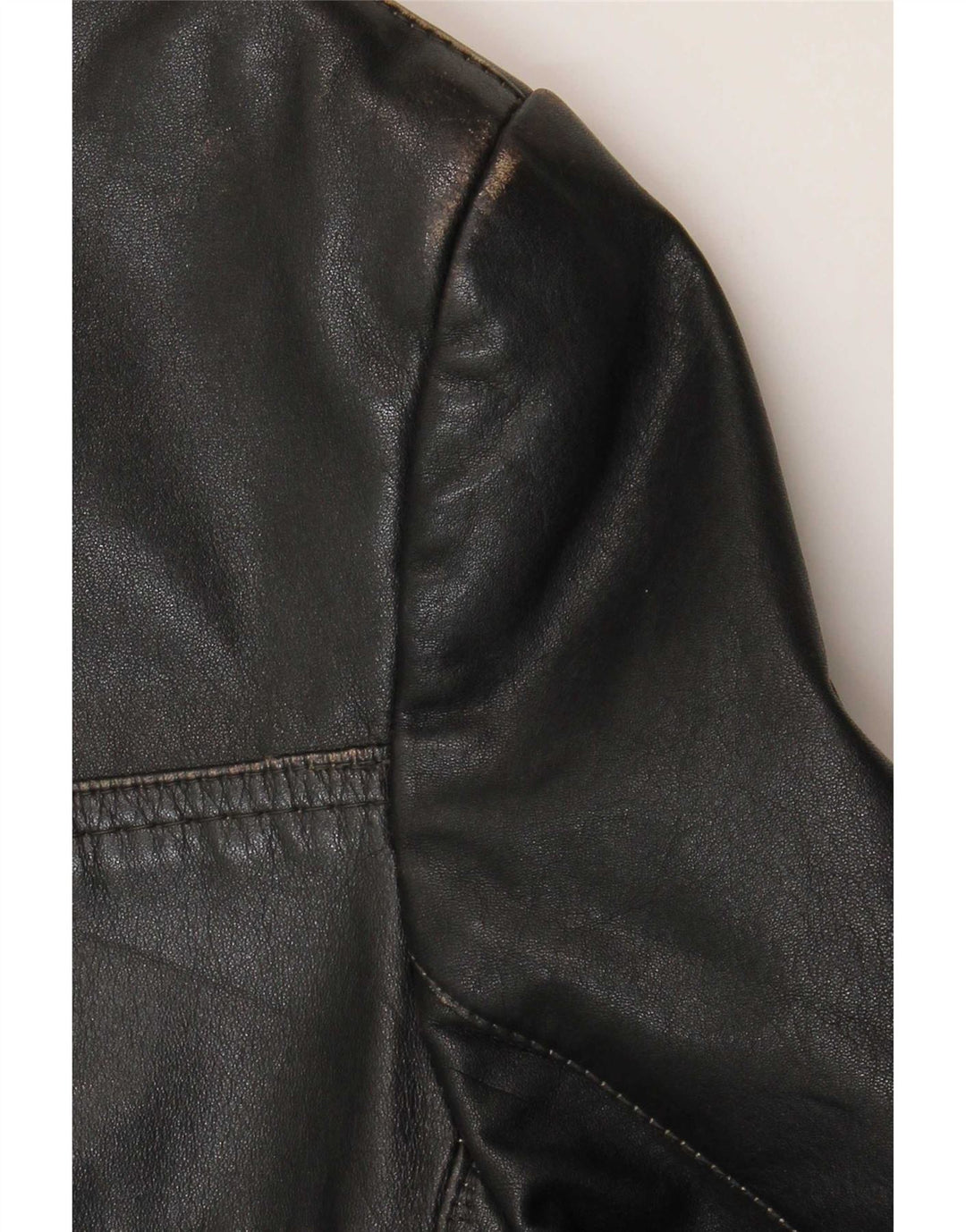 Giacca in pelle vintage da uomo UK 38 in pelle nera media