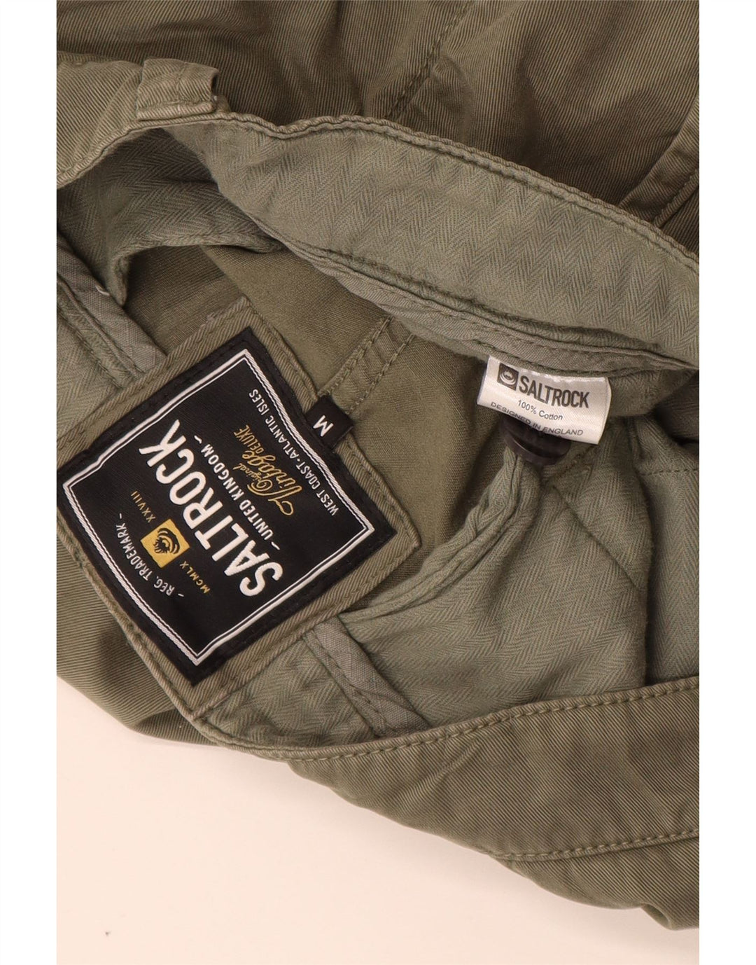 Pantaloncini chino da uomo SALTROCK medi W32 cotone kaki