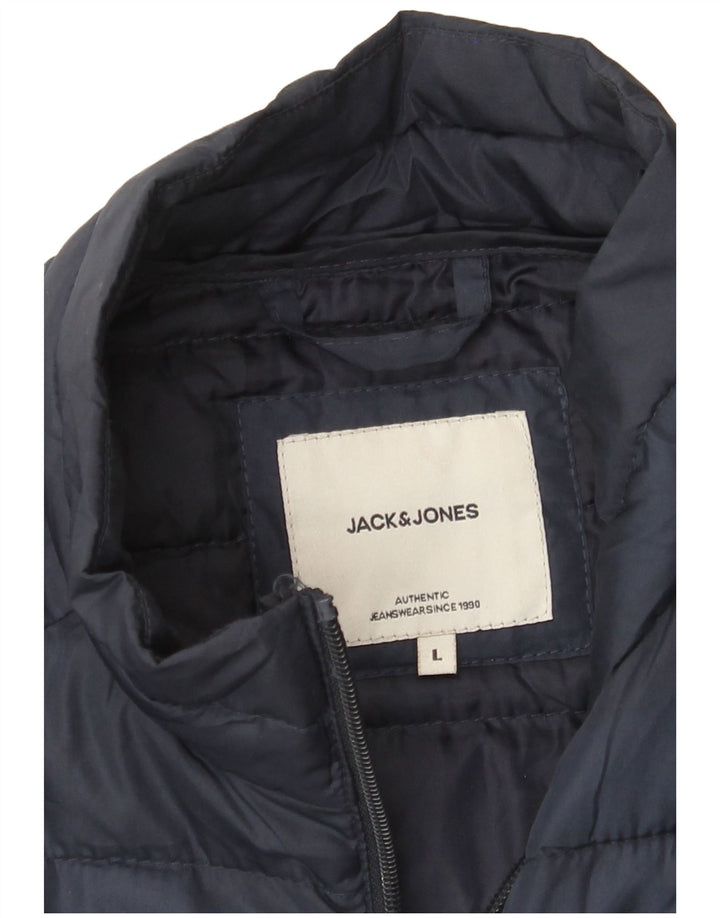 Giacca imbottita da uomo Jack & Jones UK 40 Large Blu Navy